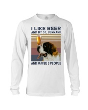 Beer and Saint Bernard Long Sleeve Tee thumbnail