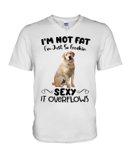 I m not fat sexy Labrador Retriever V-Neck T-Shirt thumbnail