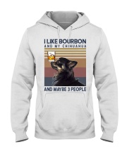 Bourbon and Chihuahua kp Hooded Sweatshirt thumbnail
