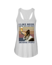 Beer and Shetland Sheep hp Ladies Flowy Tank thumbnail