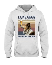 Beer and Shetland Sheep hp Hooded Sweatshirt thumbnail