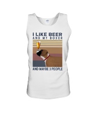 Beer and Boxer Unisex Tank thumbnail