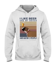 Beer and Boxer Hooded Sweatshirt thumbnail