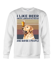 I like beer and Labrador Crewneck Sweatshirt thumbnail