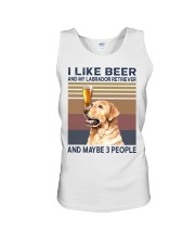 I like beer and Labrador Unisex Tank thumbnail