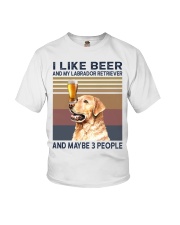 I like beer and Labrador Youth T-Shirt thumbnail
