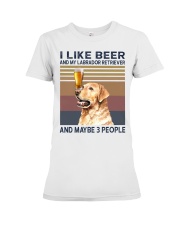 beer and Labrador Premium Fit Ladies Tee thumbnail