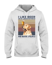 beer and Labrador Hooded Sweatshirt thumbnail