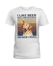beer and Labrador Ladies T-Shirt thumbnail