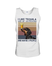 Tequila and Dachshund Unisex Tank thumbnail
