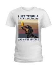 Tequila and Dachshund Ladies T-Shirt thumbnail