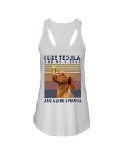 Tequila and Vizsla Ladies Flowy Tank thumbnail