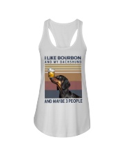 Bourbon and Dachshund Ladies Flowy Tank thumbnail