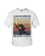 Bourbon and Dachshund Youth T-Shirt thumbnail