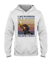 Bourbon and Dachshund Hooded Sweatshirt thumbnail