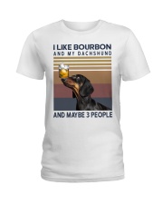 Bourbon and Dachshund Ladies T-Shirt thumbnail