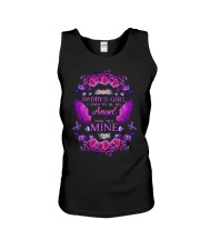 Daddy's Girl Angel Purple Unisex Tank thumbnail