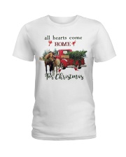 Horse Christmas Ladies T-Shirt thumbnail