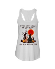 Witch Wine Corgi Ladies Flowy Tank thumbnail
