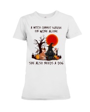 Witch Wine Corgi Premium Fit Ladies Tee thumbnail