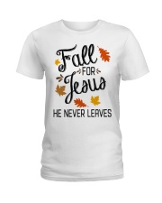 fall for jesus 2 Ladies T-Shirt tile