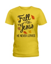 fall for jesus 2 Ladies T-Shirt front
