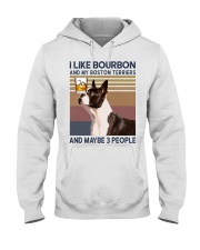 Bourbon and Boston Terrier kp Hooded Sweatshirt thumbnail