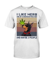 Herb and Doberman Pinscher Premium Fit Mens Tee thumbnail