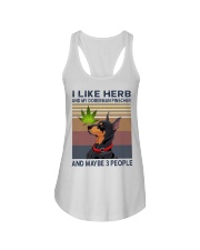 Herb and Doberman Pinscher Ladies Flowy Tank thumbnail