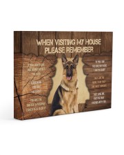 Visit home German Shepherd 14x11 Gallery Wrapped Canvas Prints front