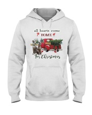 Greyhound Christmas Hooded Sweatshirt front