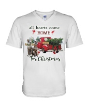 Greyhound Christmas V-Neck T-Shirt thumbnail