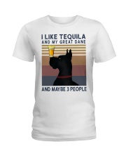 Tequila and Great Dane Ladies T-Shirt thumbnail