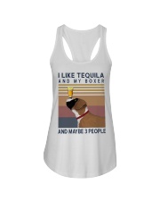 Tequila and Boxer Ladies Flowy Tank thumbnail