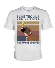 Tequila and Boxer V-Neck T-Shirt thumbnail