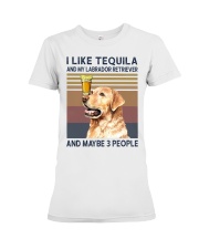 Tequila and Labrador Retriever Premium Fit Ladies Tee thumbnail