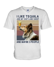 Tequila and Shetland Sheep kp V-Neck T-Shirt thumbnail