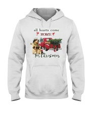 St Bernard Christmas Hooded Sweatshirt front