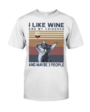 Wine and Chihuahua Premium Fit Mens Tee thumbnail