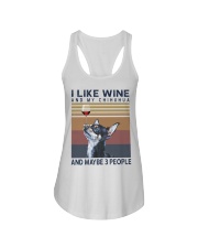 Wine and Chihuahua Ladies Flowy Tank thumbnail