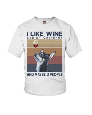 Wine and Chihuahua Youth T-Shirt thumbnail