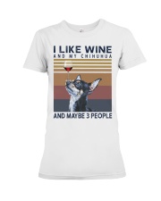 Wine and Chihuahua Premium Fit Ladies Tee thumbnail