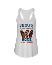 HORSE is my therapy Ladies Flowy Tank thumbnail