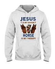 HORSE is my therapy Hooded Sweatshirt front