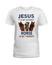 HORSE is my therapy Ladies T-Shirt thumbnail