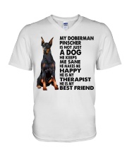 My Doberman Pinscher V-Neck T-Shirt thumbnail