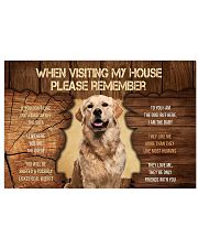 Visit home Golden Retriever 17x11 Poster thumbnail
