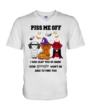 PISS ME OFF Dachshund V-Neck T-Shirt thumbnail