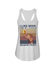 Beer and Vizsla Ladies Flowy Tank thumbnail