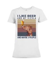 Beer and Vizsla Premium Fit Ladies Tee thumbnail